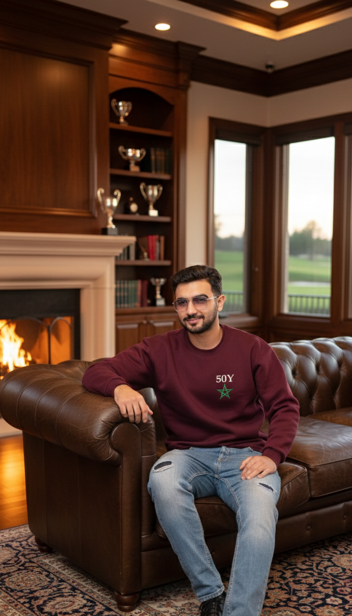 Essential Heritage Sweatshirt – Burgundy