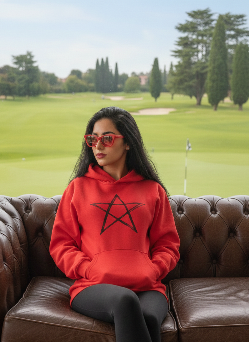 Heritage Star Hoodie – Red