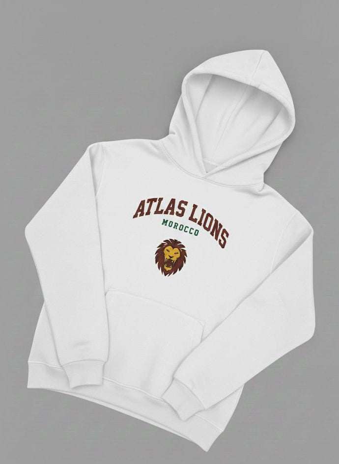 Atlas Lions Hoodie – White