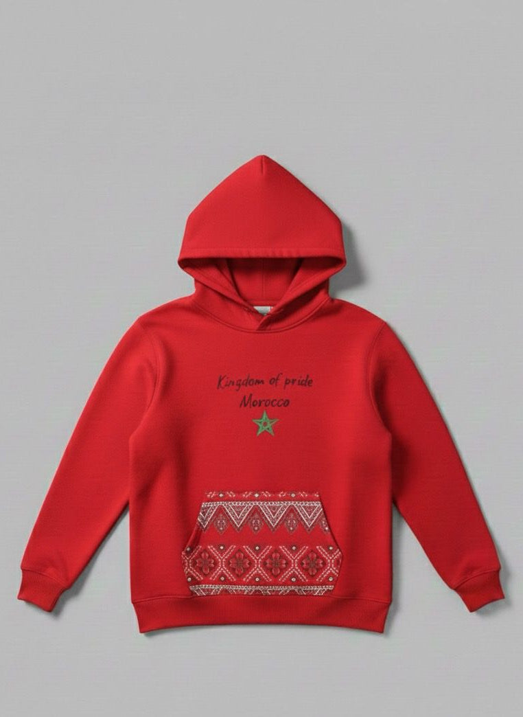 Hoodie rouge ‘Kingdom of Pride’